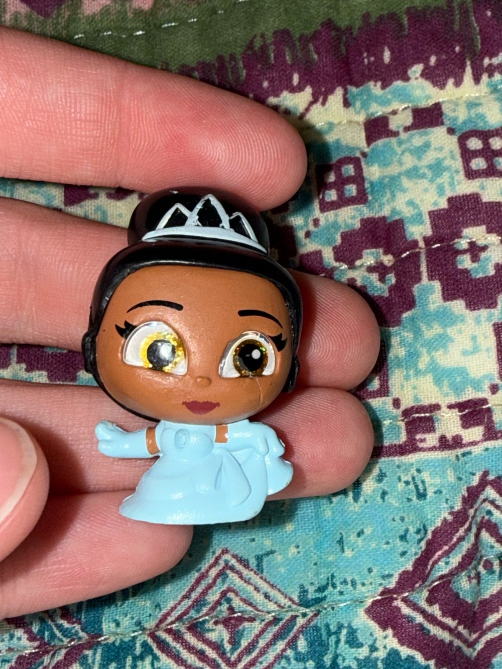 Disney Doorables Mini Figure Princess Tiana Light Blue Dress
